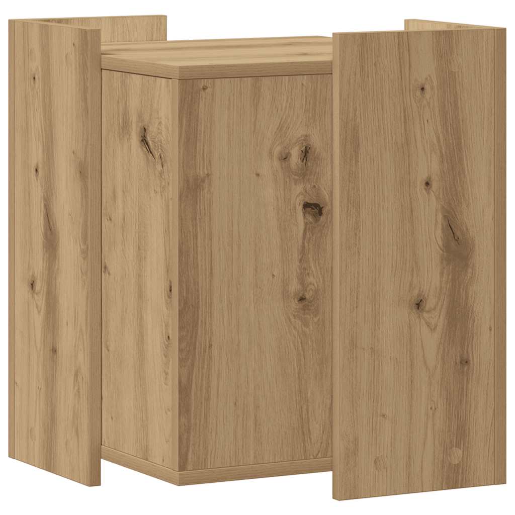 Skap til kattetoalett artisan eik 42x42x51 cm konstruert tre
