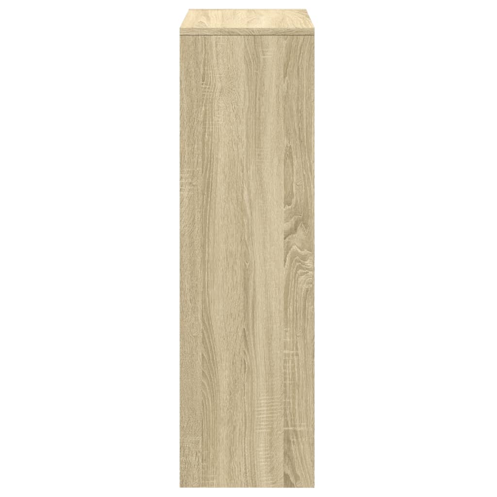 Romdeler bokhylle 3 lag sonoma eik 99x29x99 cm konstruert tre