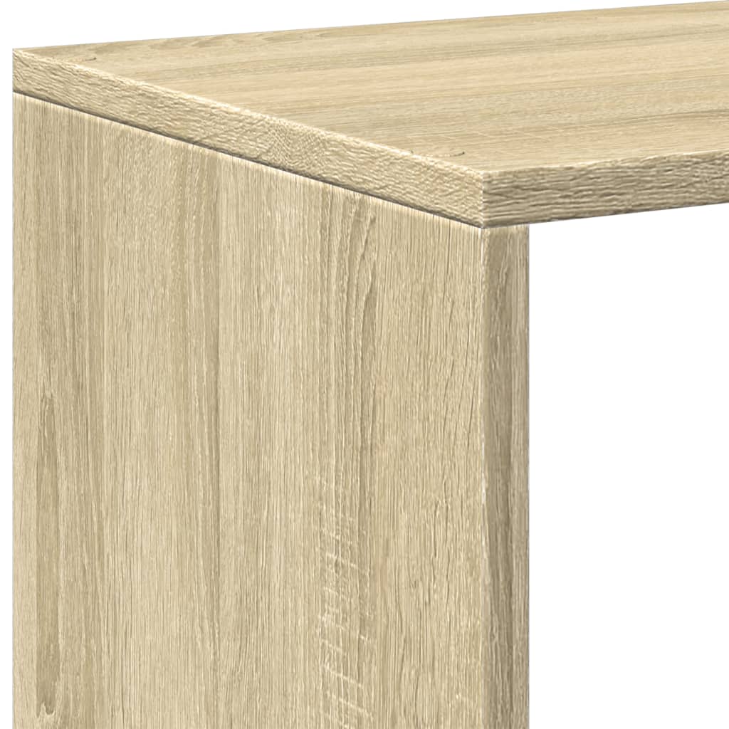 Romdeler bokhylle 3 lag sonoma eik 99x29x99 cm konstruert tre