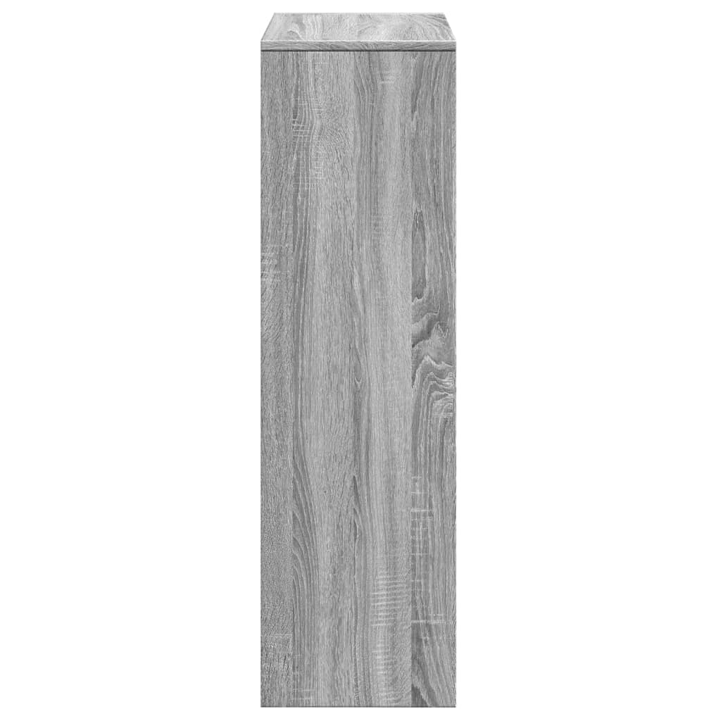 Romdeler bokhylle 3 lag grå sonoma 99x29x99 cm konstruert tre