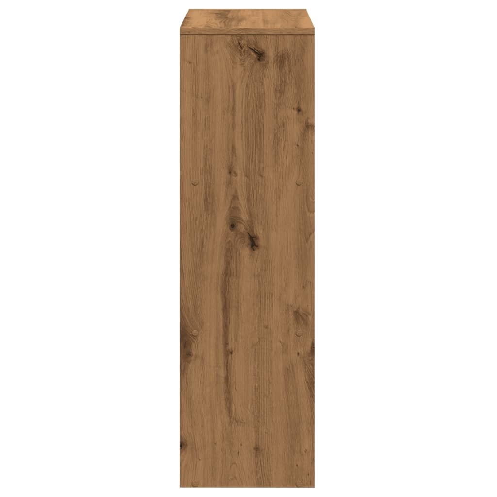 Romdeler bokhylle 3 lag artisan eik 99x29x99 cm konstruert tre