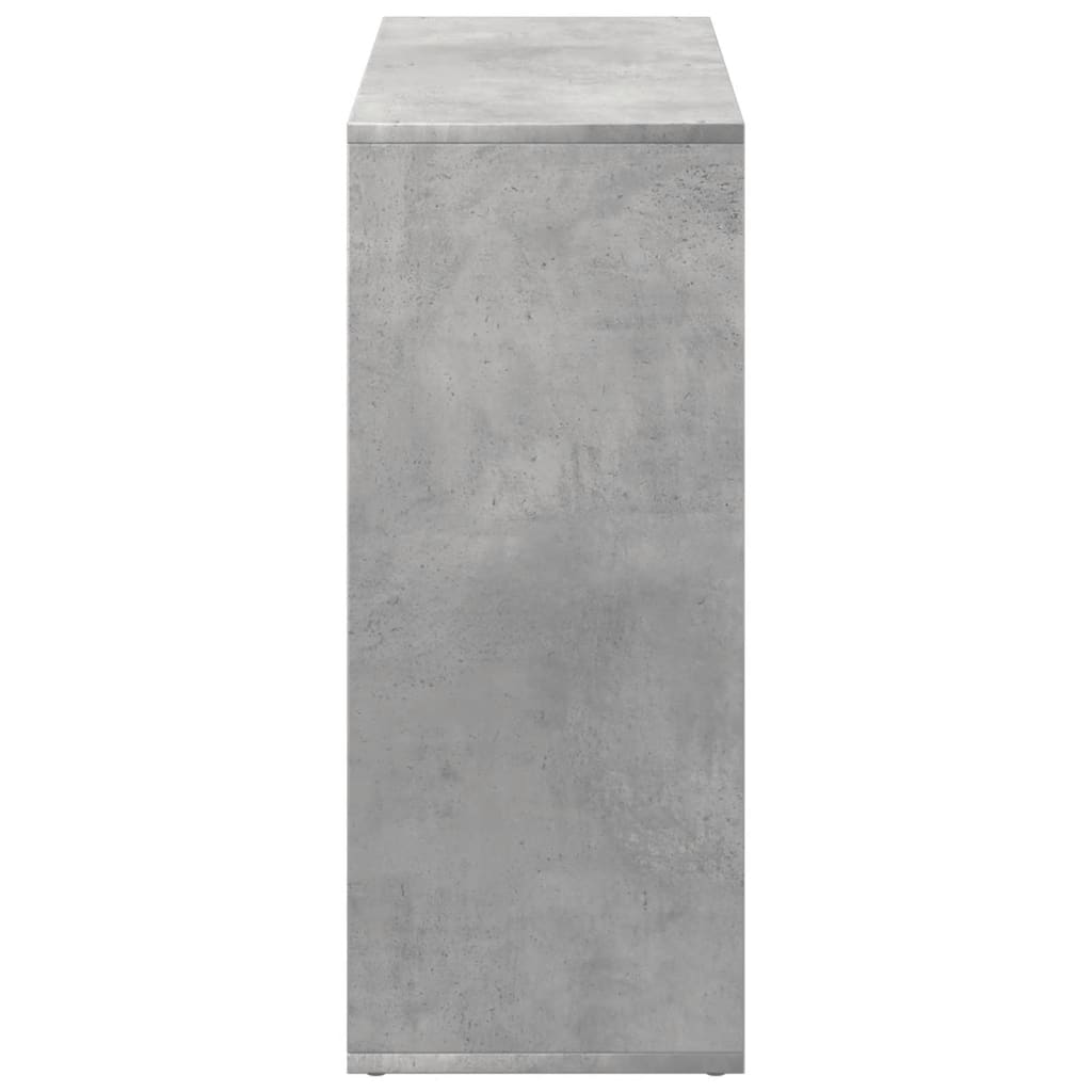 Romdeler bokhylle betonggrå 69,5x29x69,5 cm konstruert tre