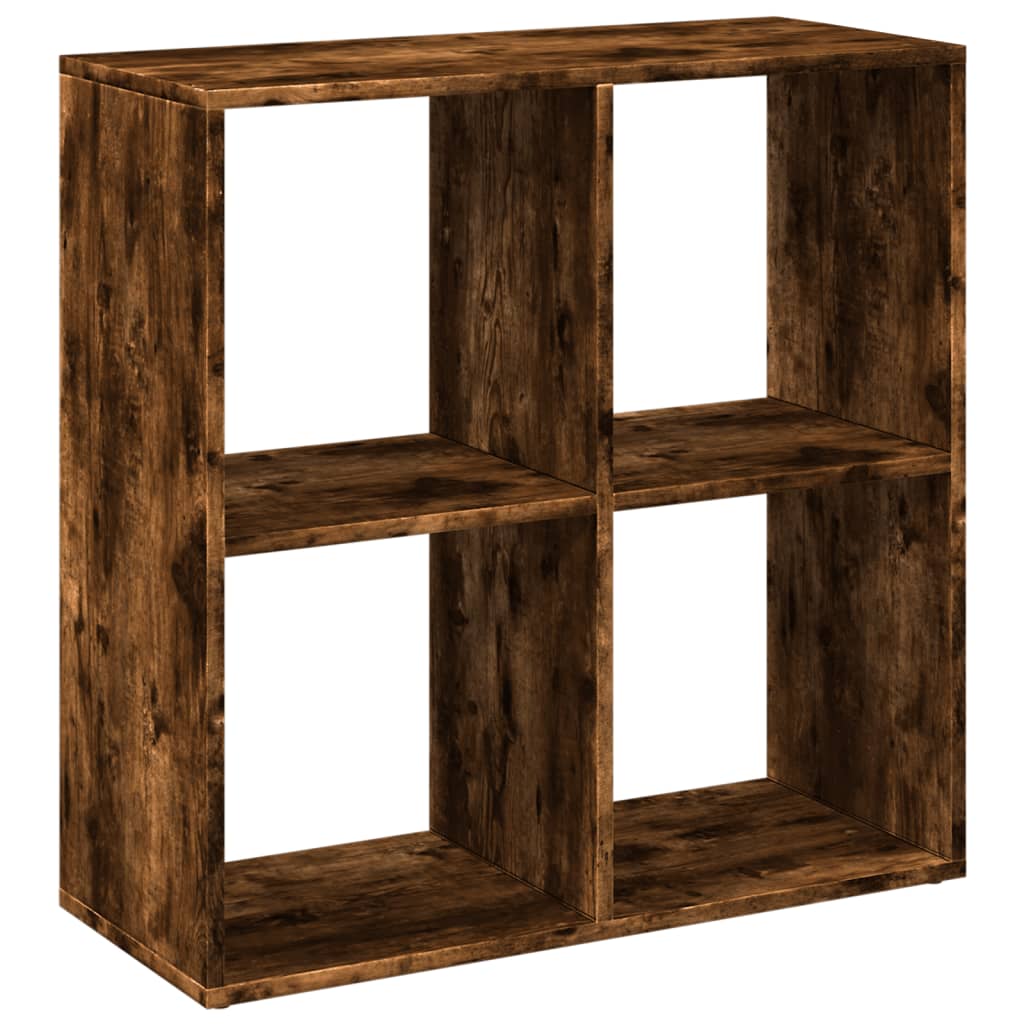 Romdeler bokhylle røkt eik 69,5x29x69,5 cm konstruert tre