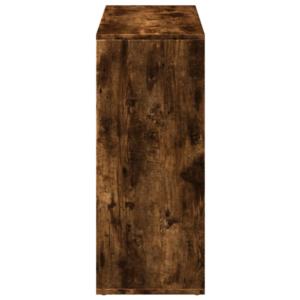 Romdeler bokhylle røkt eik 69,5x29x69,5 cm konstruert tre