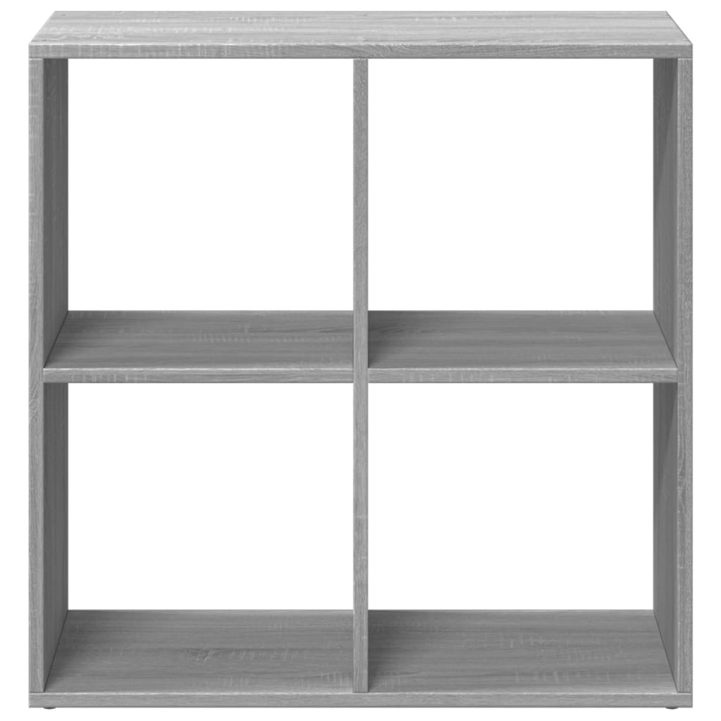 Romdeler bokhylle grå sonoma 69,5x29x69,5 cm konstruert tre