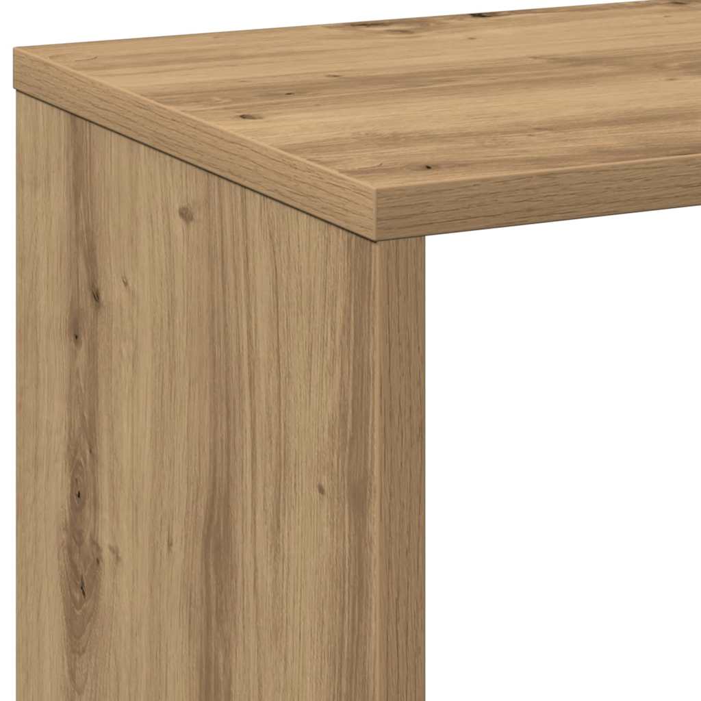 Romdeler bokhylle artisan eik 69,5x29x69,5 cm konstruert tre