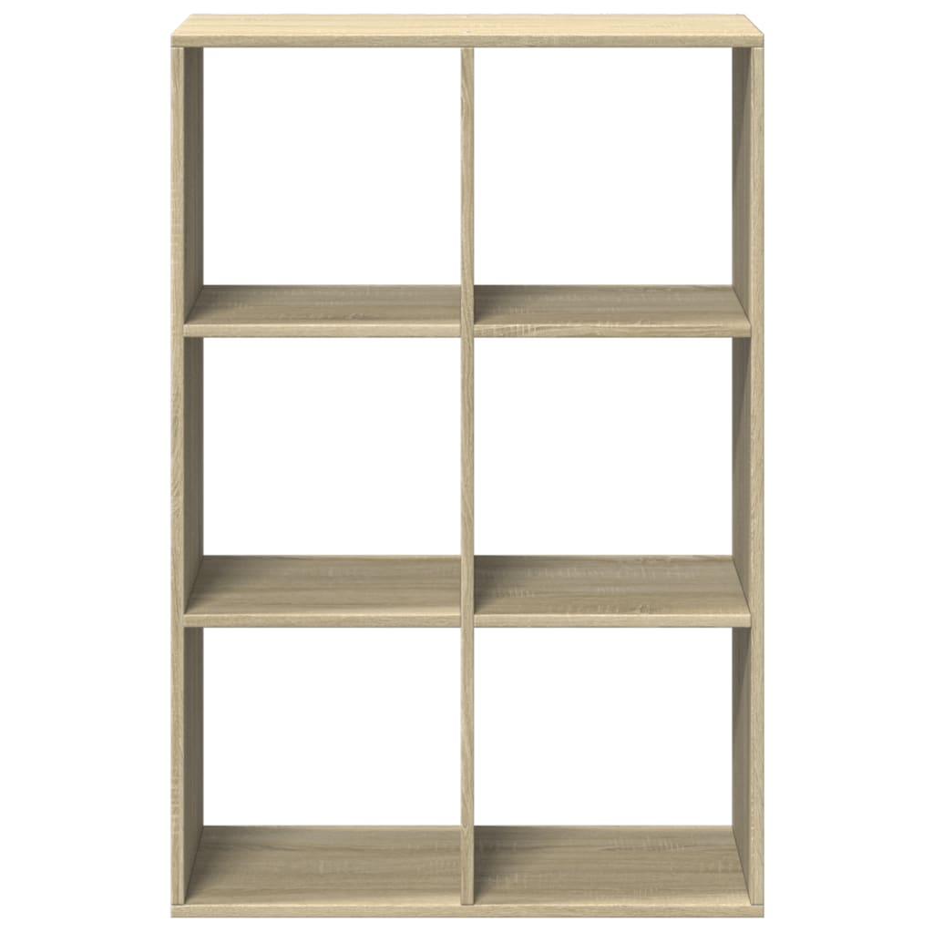 Romdeler bokhylle sonoma eik 69,5x29x103,5 cm konstruert tre