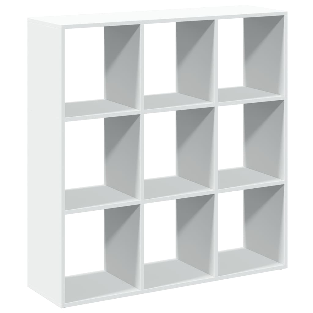 Romdeler bokhylle hvit 102x29x103,5 cm konstruert tre