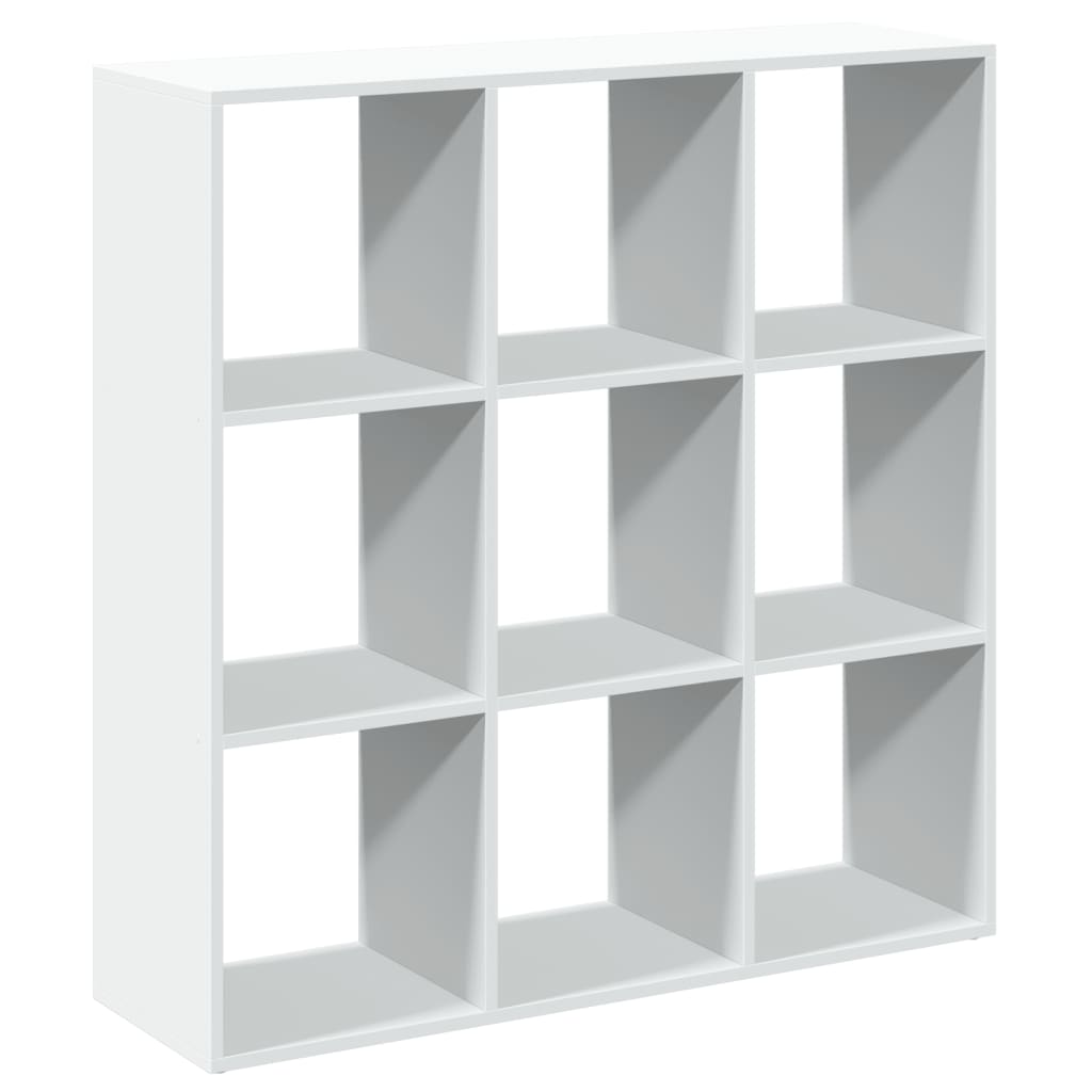 Romdeler bokhylle hvit 102x29x103,5 cm konstruert tre