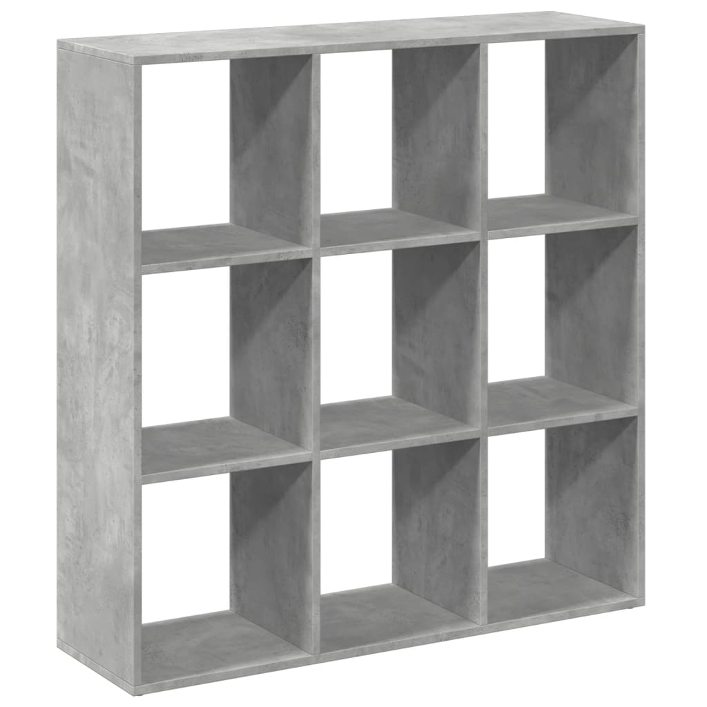 Romdeler bokhylle betonggrå 102x29x103,5 cm konstruert tre