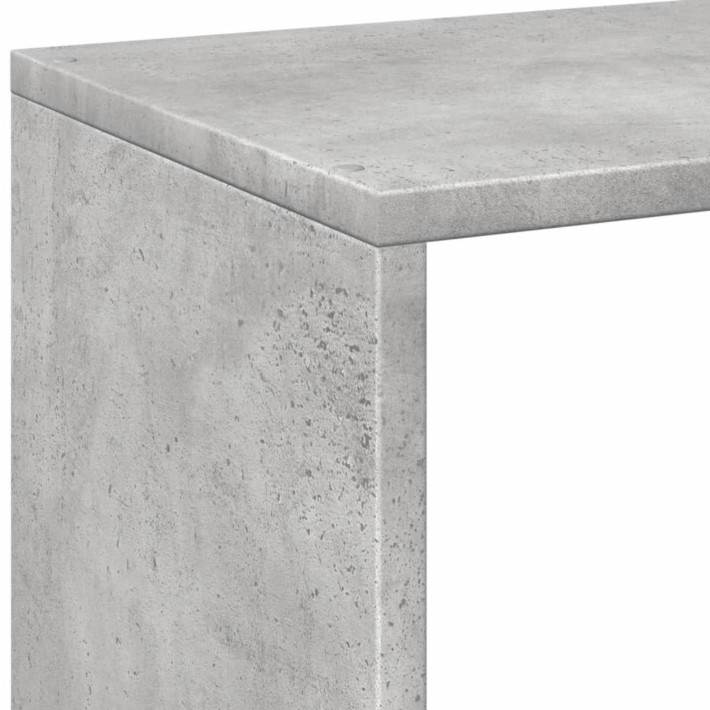 Romdeler bokhylle betonggrå 102x29x103,5 cm konstruert tre