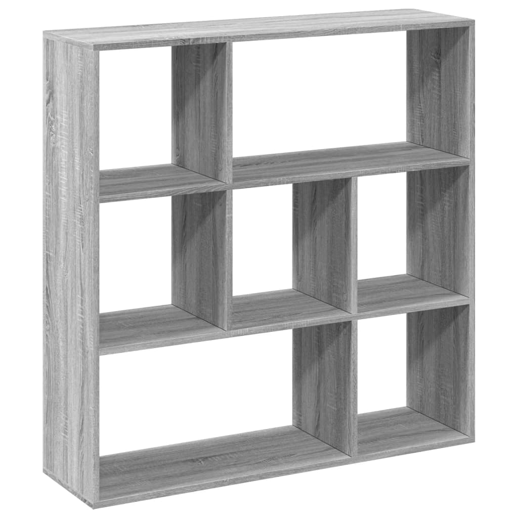 Romdeler bokhylle grå sonoma 102x29x103,5 cm konstruert tre