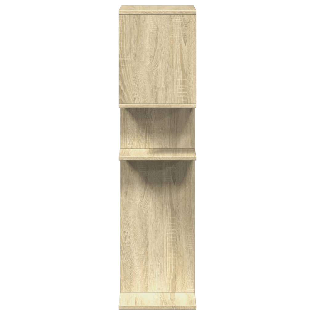 Romdeler bokhylle sonoma eik 92x29x112 cm konstruert tre