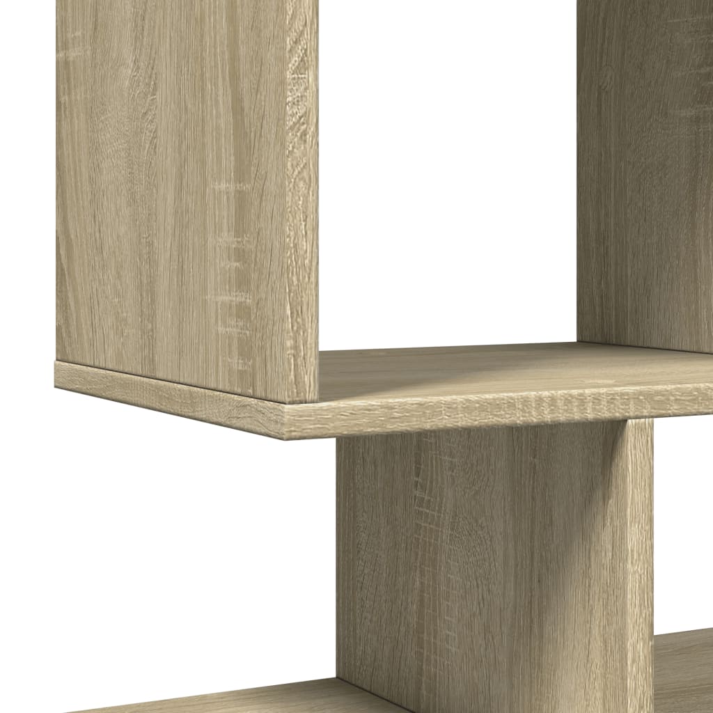 Romdeler bokhylle sonoma eik 92x29x112 cm konstruert tre