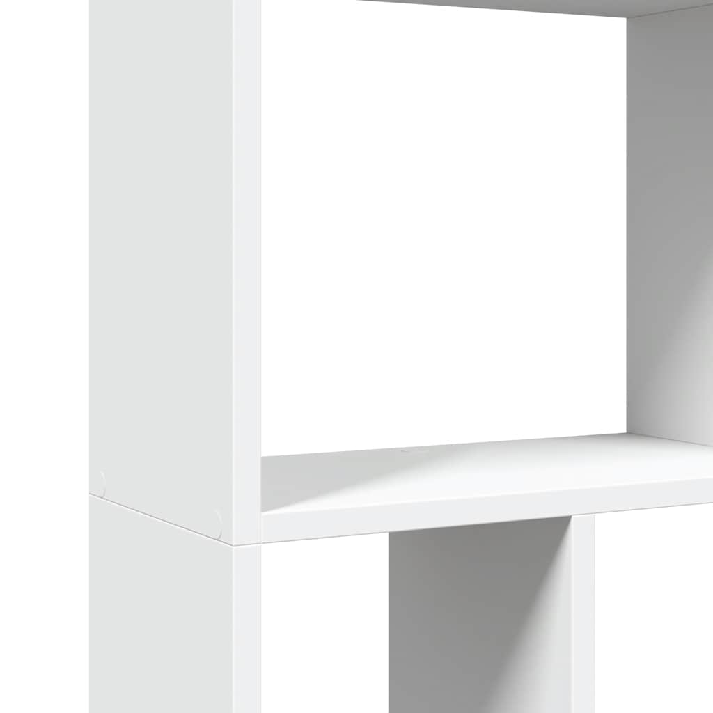 Bokhylle hvit 60x20x120,5 cm konstruert tre