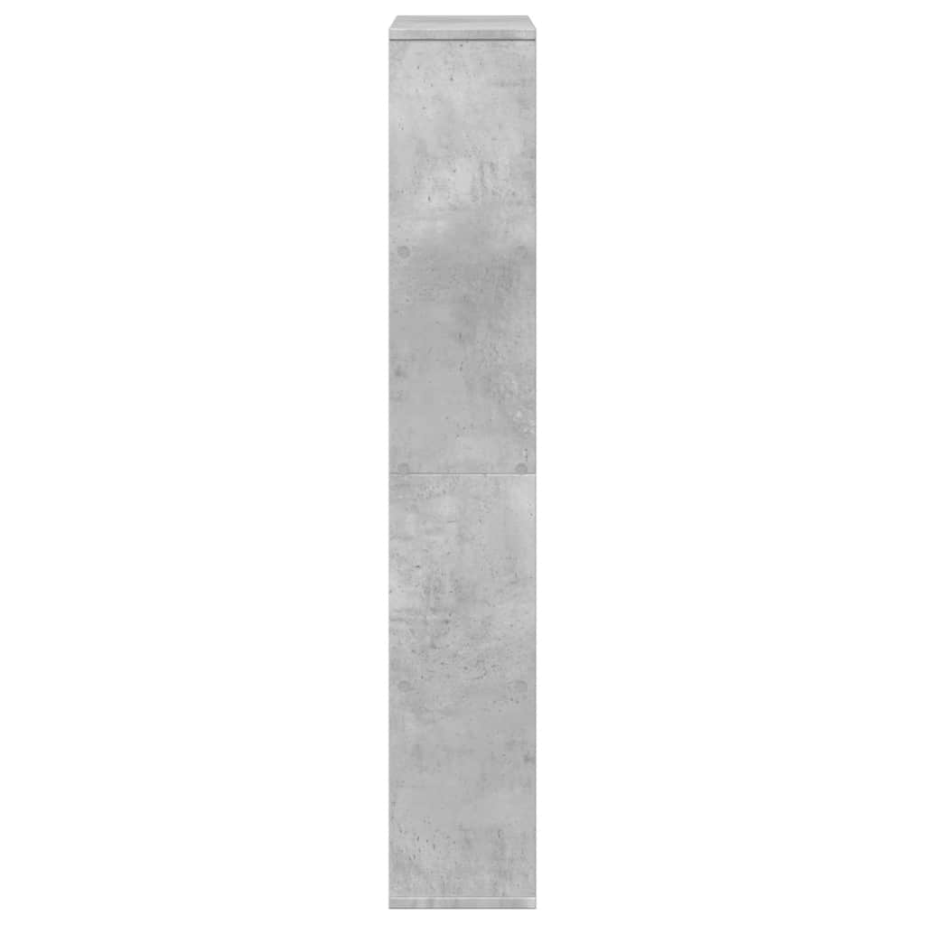 Bokhylle betonggrå 60x20x120,5 cm konstruert tre