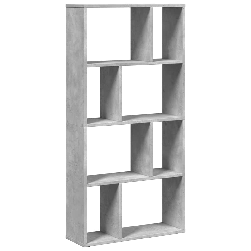 Bokhylle betonggrå 60x20x120,5 cm konstruert tre