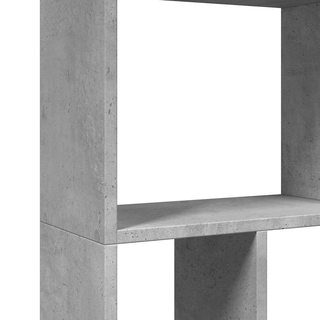 Bokhylle betonggrå 60x20x120,5 cm konstruert tre
