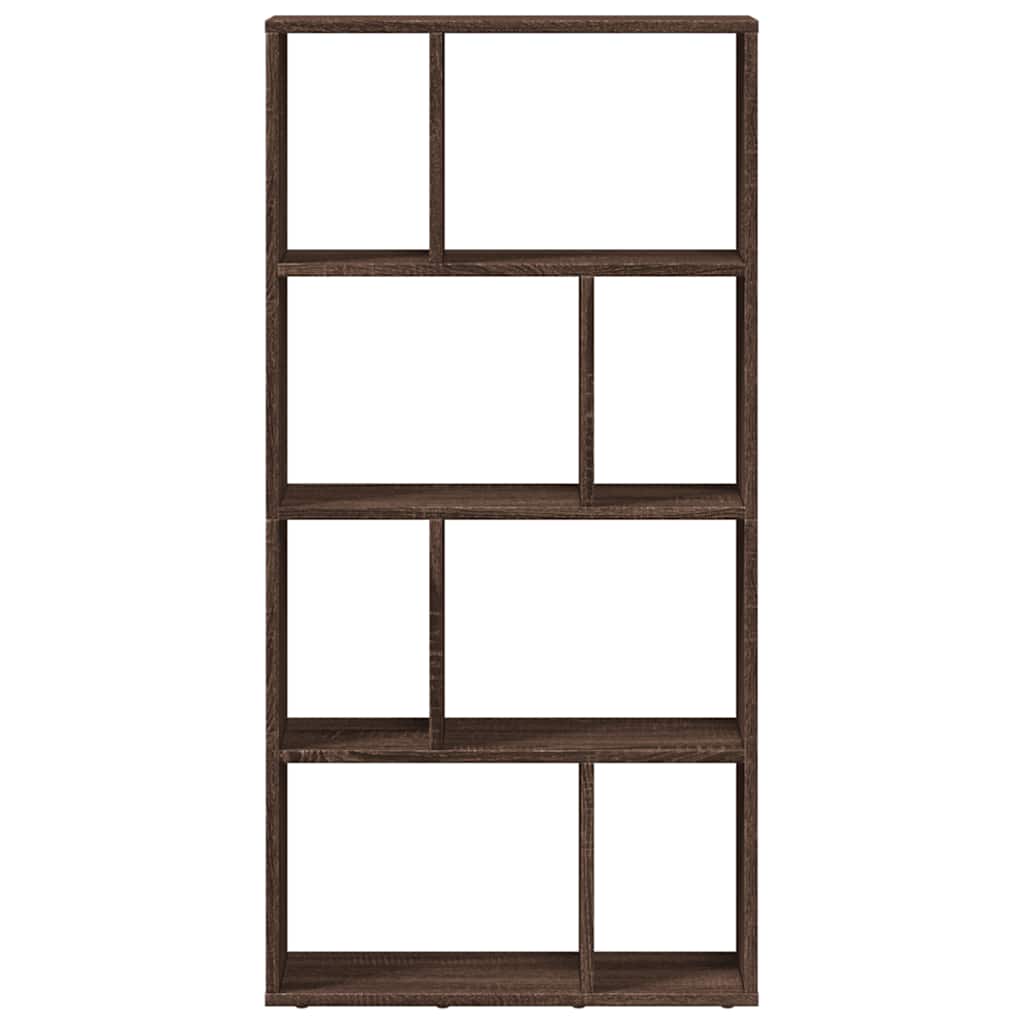 Bokhylle brun eik 60x20x120,5 cm konstruert tre