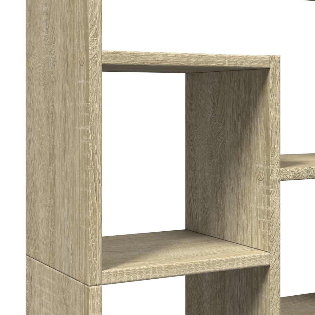Bokhylle sonoma eik 72x20x120,5 cm konstruert tre