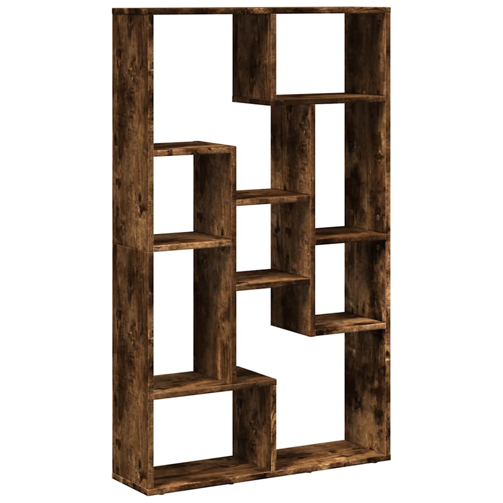 Bokhylle røkt eik 72x20x120,5 cm konstruert tre