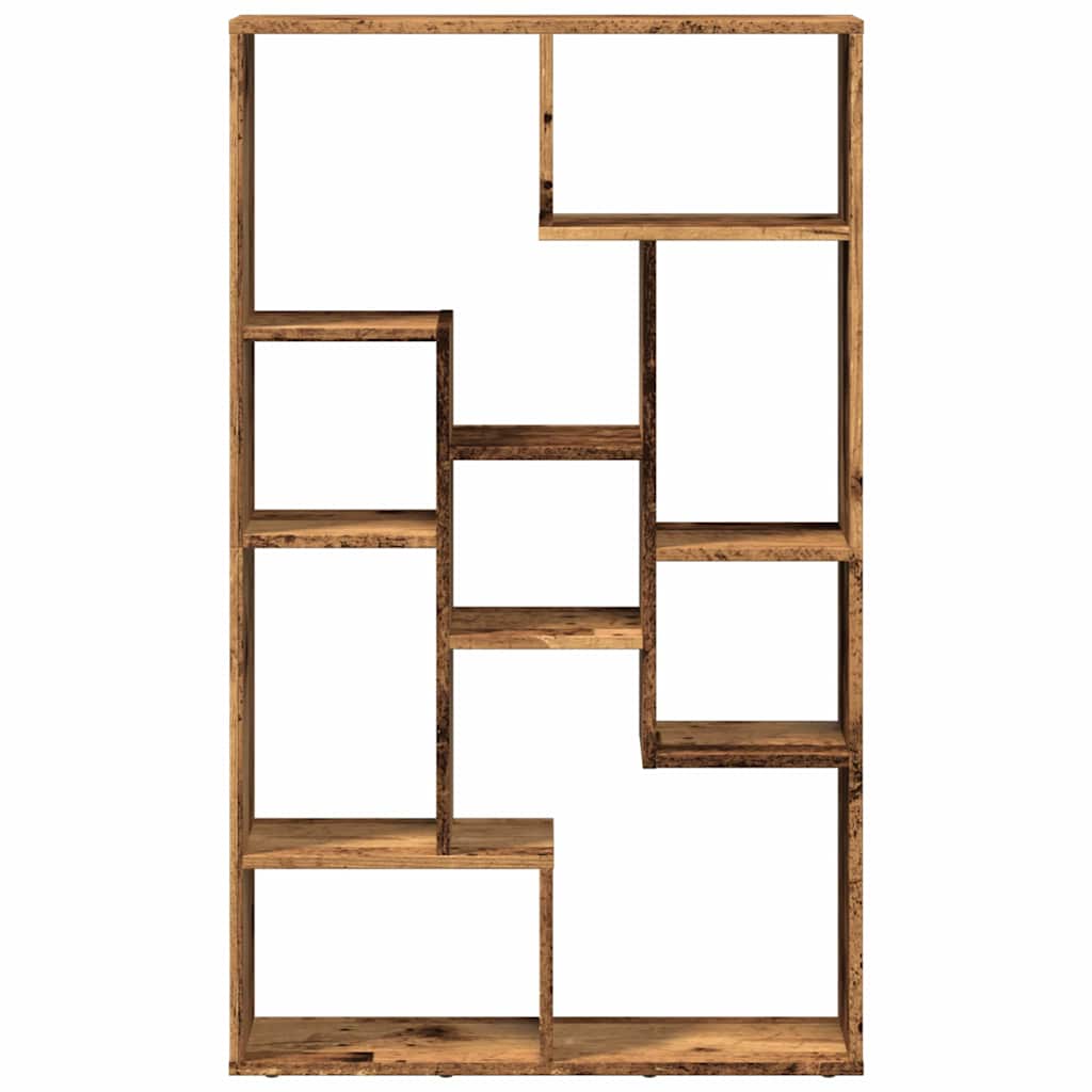 Bokhylle gammelt tre 72x20x120,5 cm konstruert tre