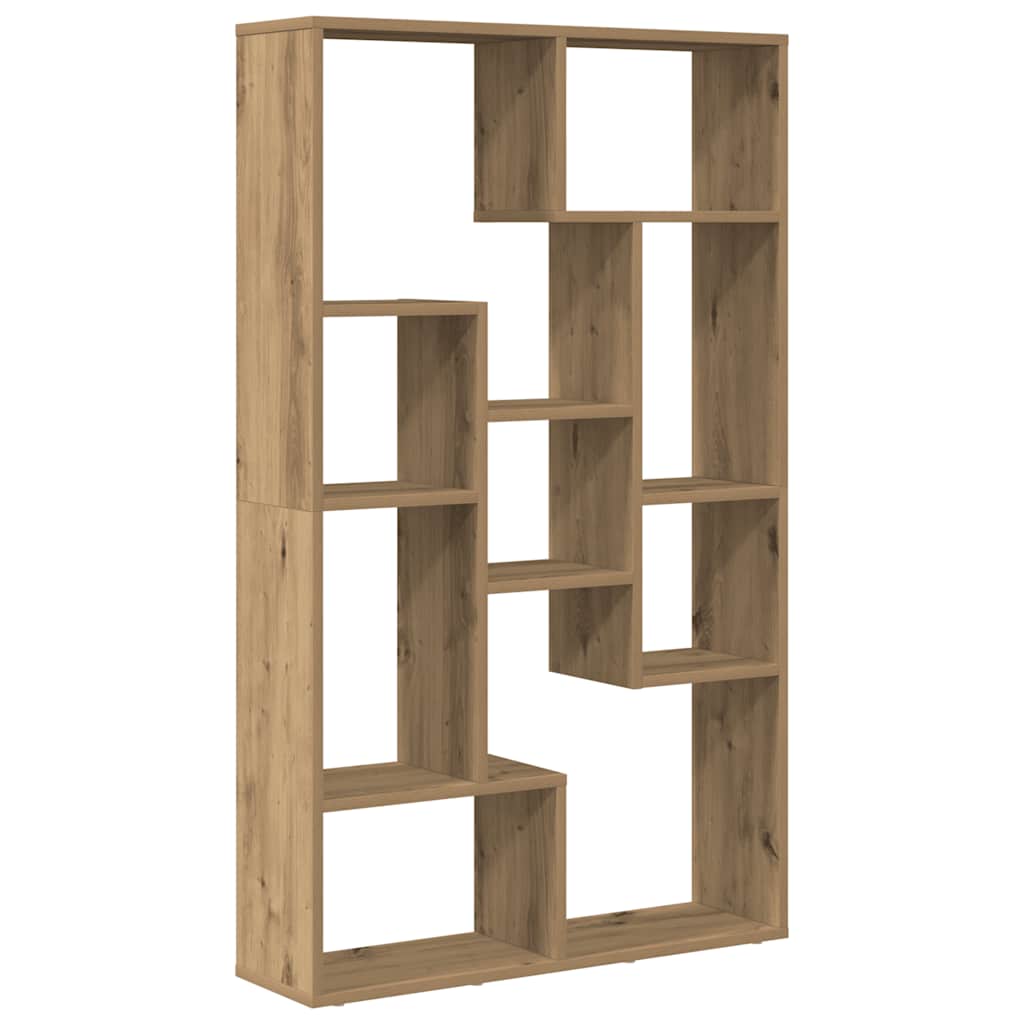 Bokhylle artisan eik 72x20x120,5 cm konstruert tre