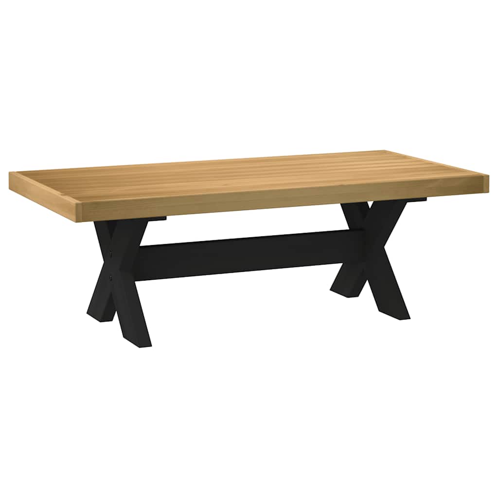 Salongbord NOAIN X-formede ben 120x60x40 cm heltre furu