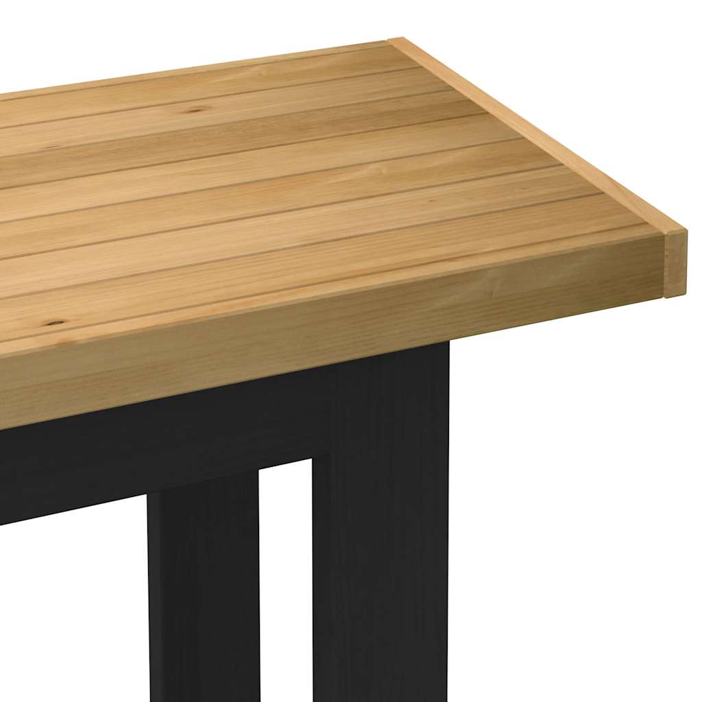 Skrivebord NOAIN U-formede ben 120x50x75 cm heltre furu