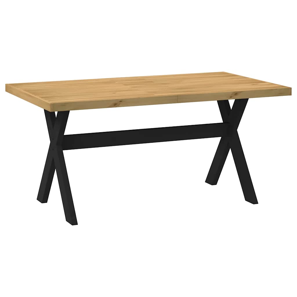 Spisebord NOAIN X-formede ben 160x90x75 cm heltre furu
