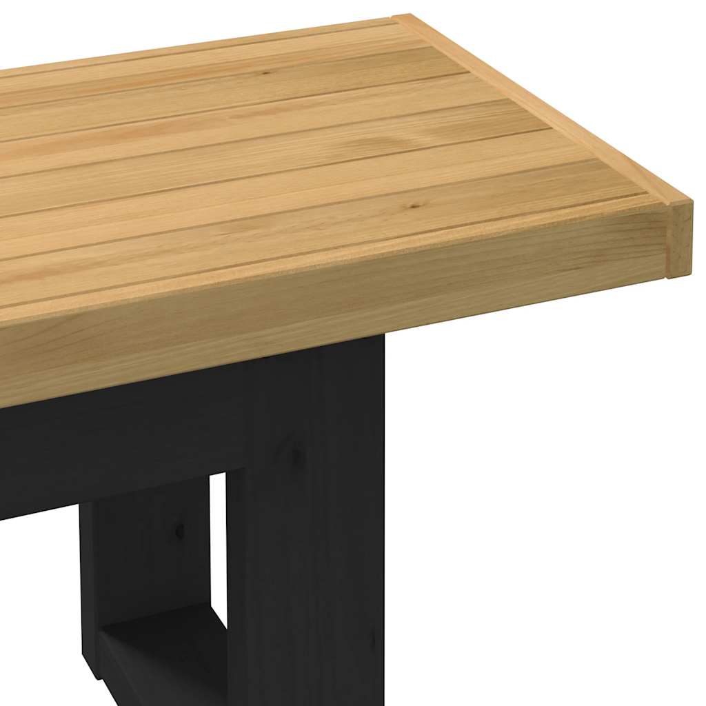 Spisebenk NOAIN U-formede ben 180x40x45 cm heltre furu vidaXL