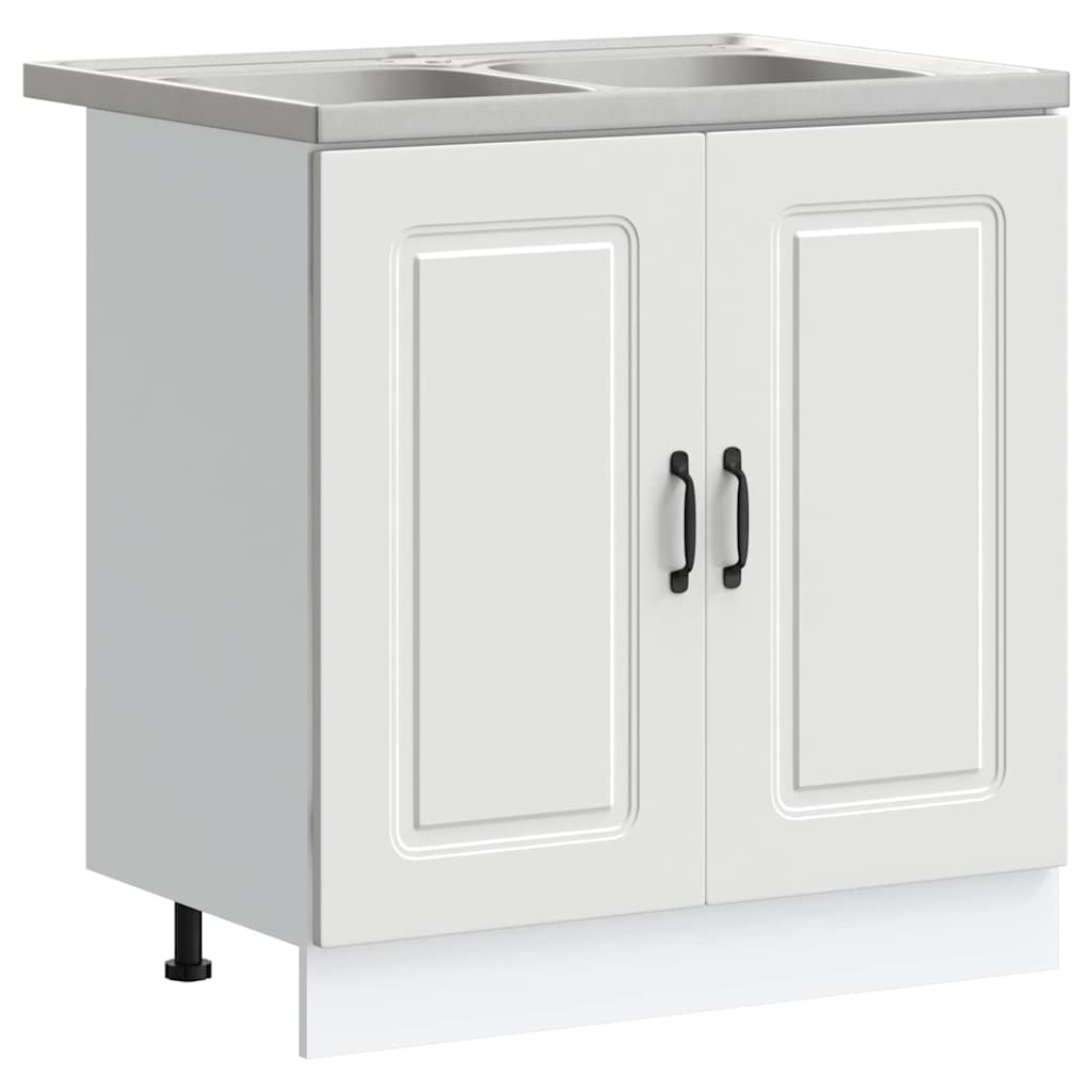 Kjøkkenskap Kalmar Hvit 80 x 46 x 81,5 cm Konstruert tre