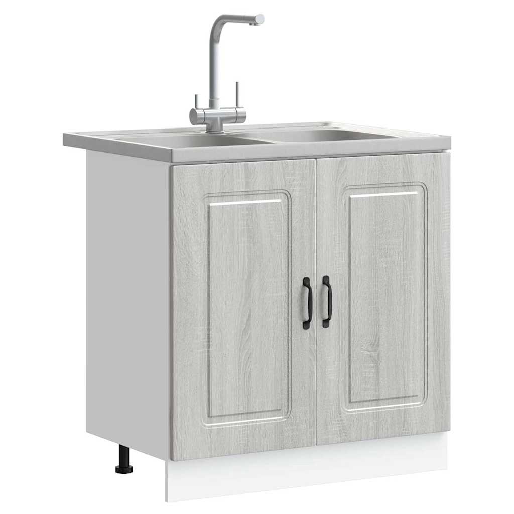 Kjøkkenskap Kalmar Grå Sonoma 80 x 46 x 81,5 cm Konstruert tre