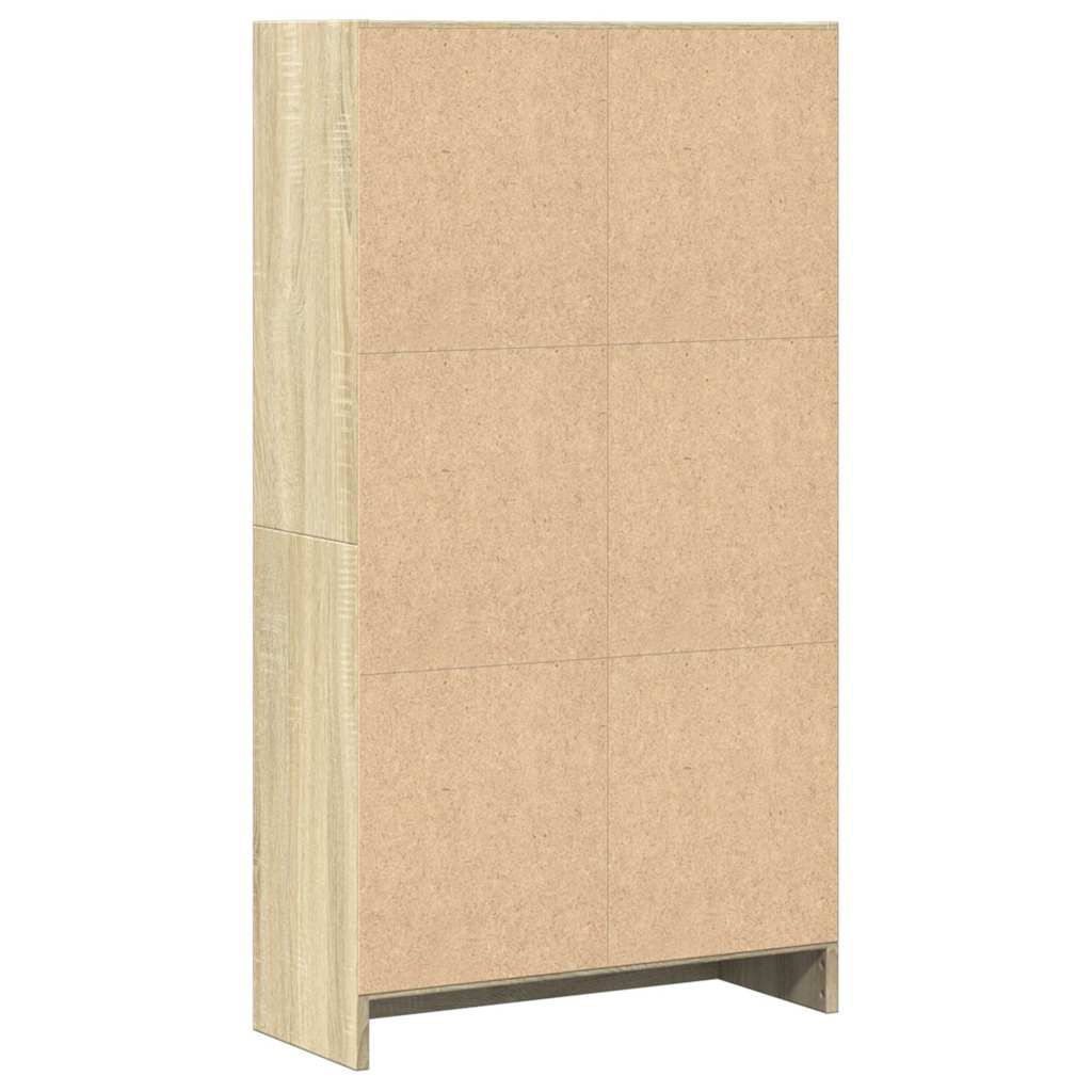 Bokhylle sonoma eik 60x24x109 cm konstruert tre