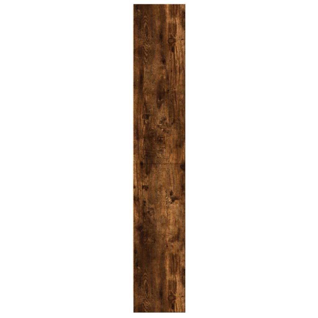 Bokhylle røkt eik 60x24x143 cm konstruert tre