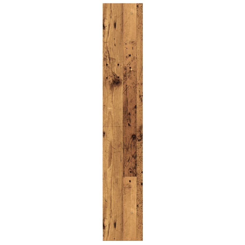 Bokhylle gammelt tre 60x24x143 cm konstruert tre
