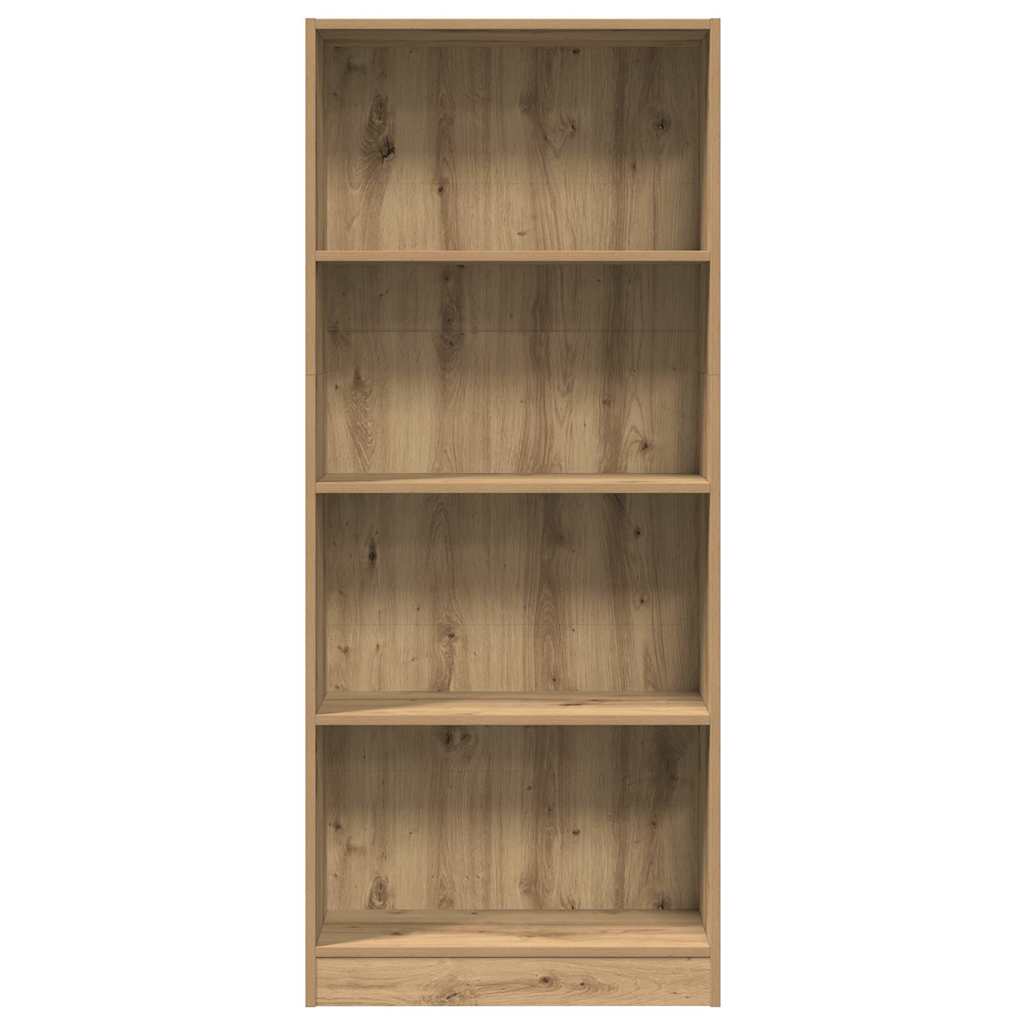 Bokhylle artisan eik 60x24x143 cm konstruert tre