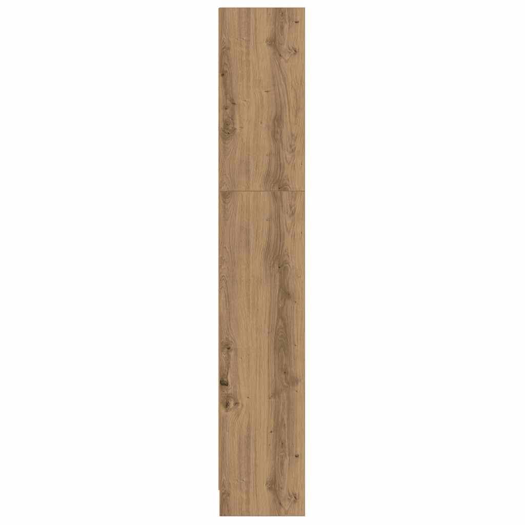 Bokhylle artisan eik 60x24x143 cm konstruert tre