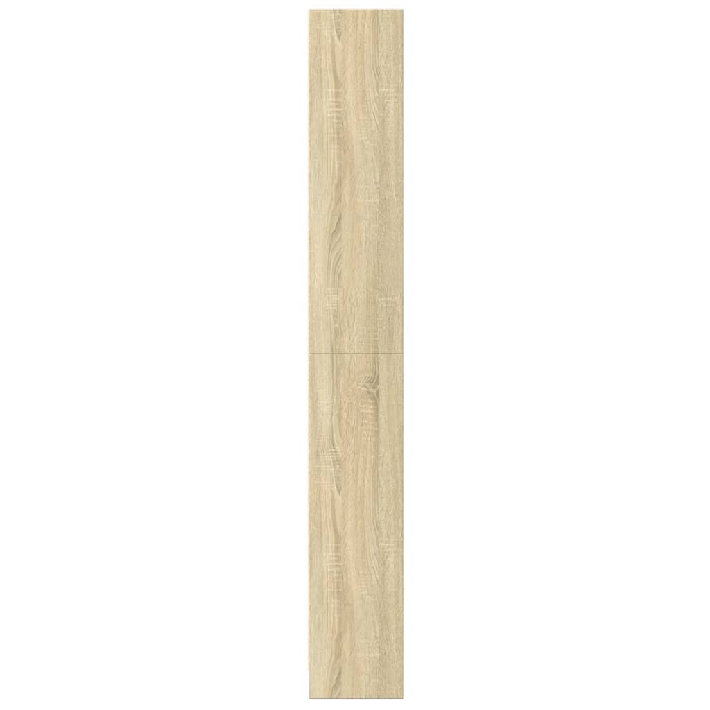 Bokhylle sonoma eik 60x24x176 cm konstruert tre