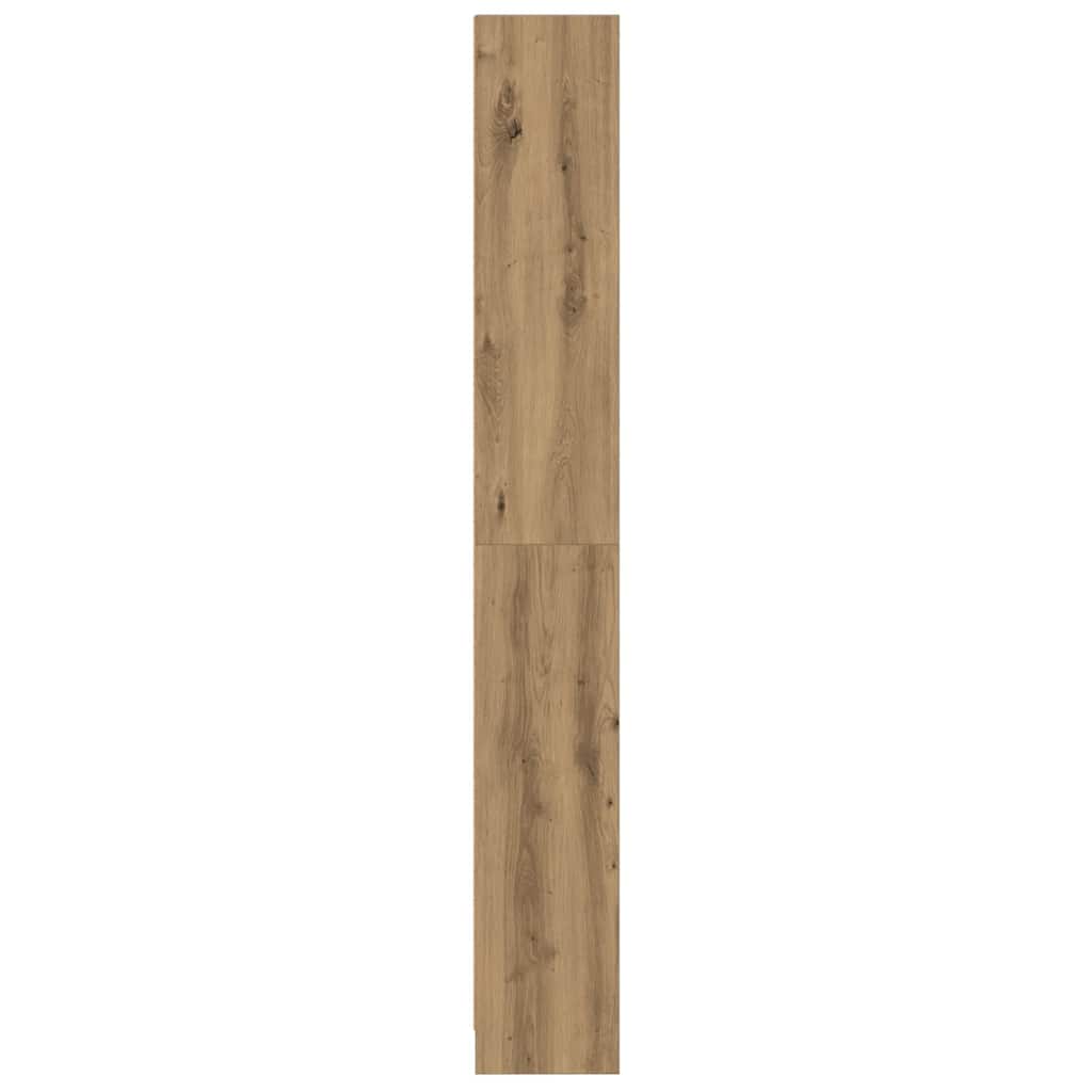 Bokhylle kunstig eik 60x24x176 cm konstruert tre