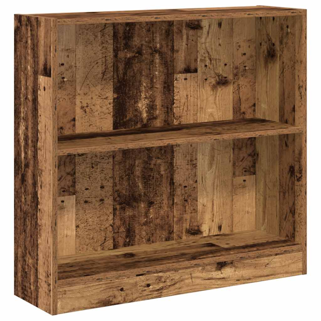 Bokhylle gammelt tre 80x24x76 cm konstruert tre