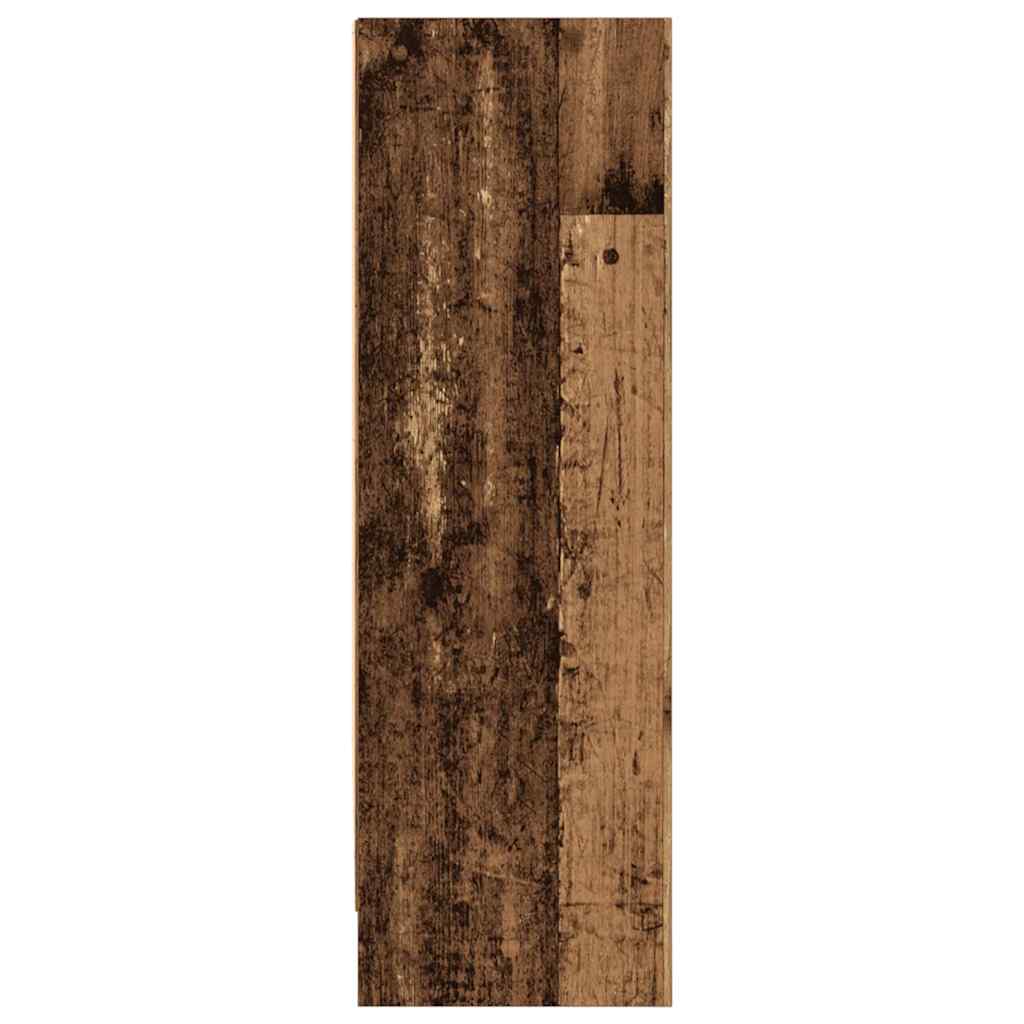 Bokhylle gammelt tre 80x24x76 cm konstruert tre