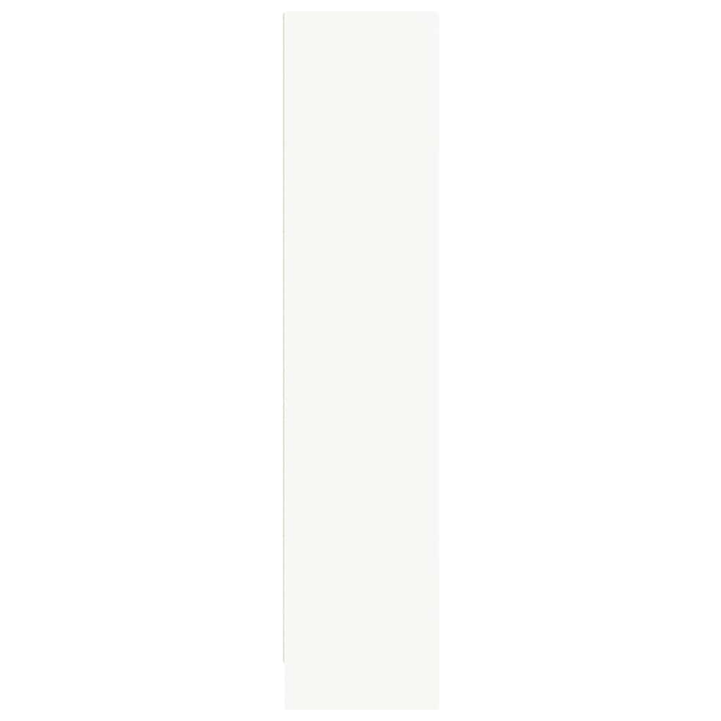 Bokhylle hvit 80x24x109 cm konstruert tre