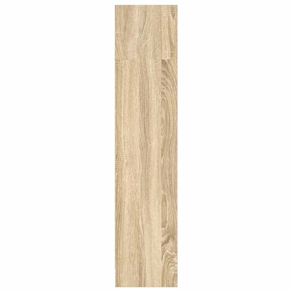 Bokhylle sonoma eik 80x24x109 cm konstruert tre