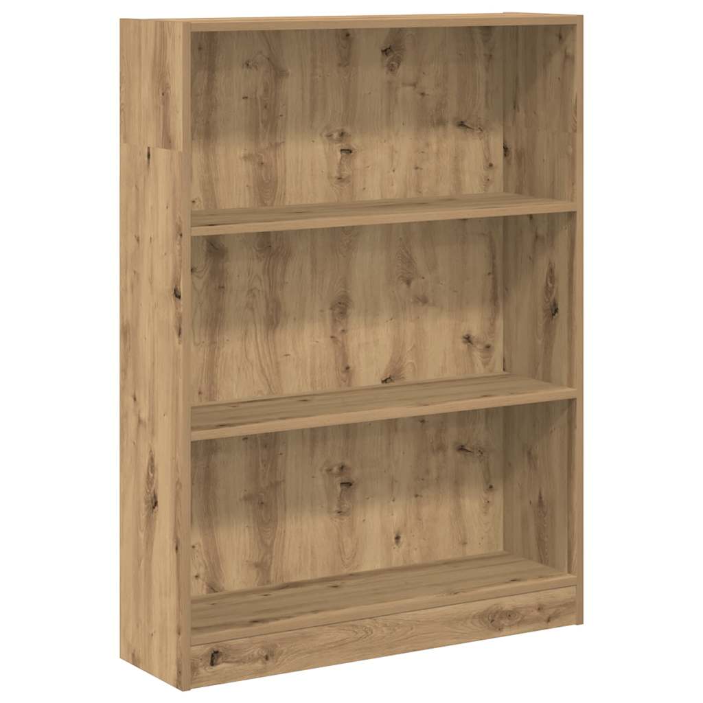 Bokhylle artisan eik 80x24x109 cm konstruert tre