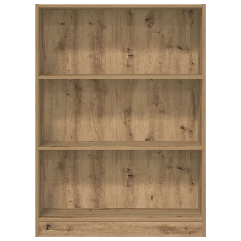 Bokhylle artisan eik 80x24x109 cm konstruert tre