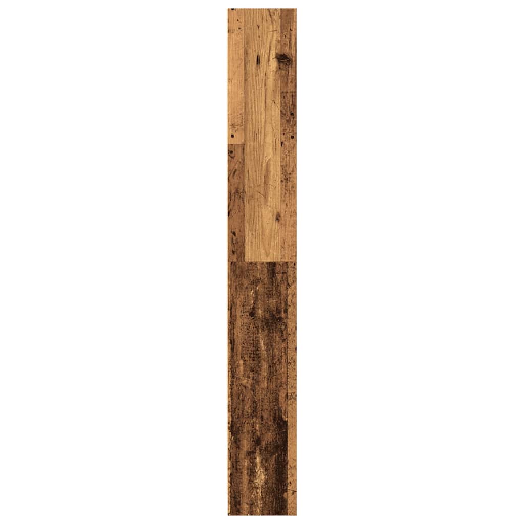 Bokhylle gammelt tre 80x24x176 cm konstruert tre