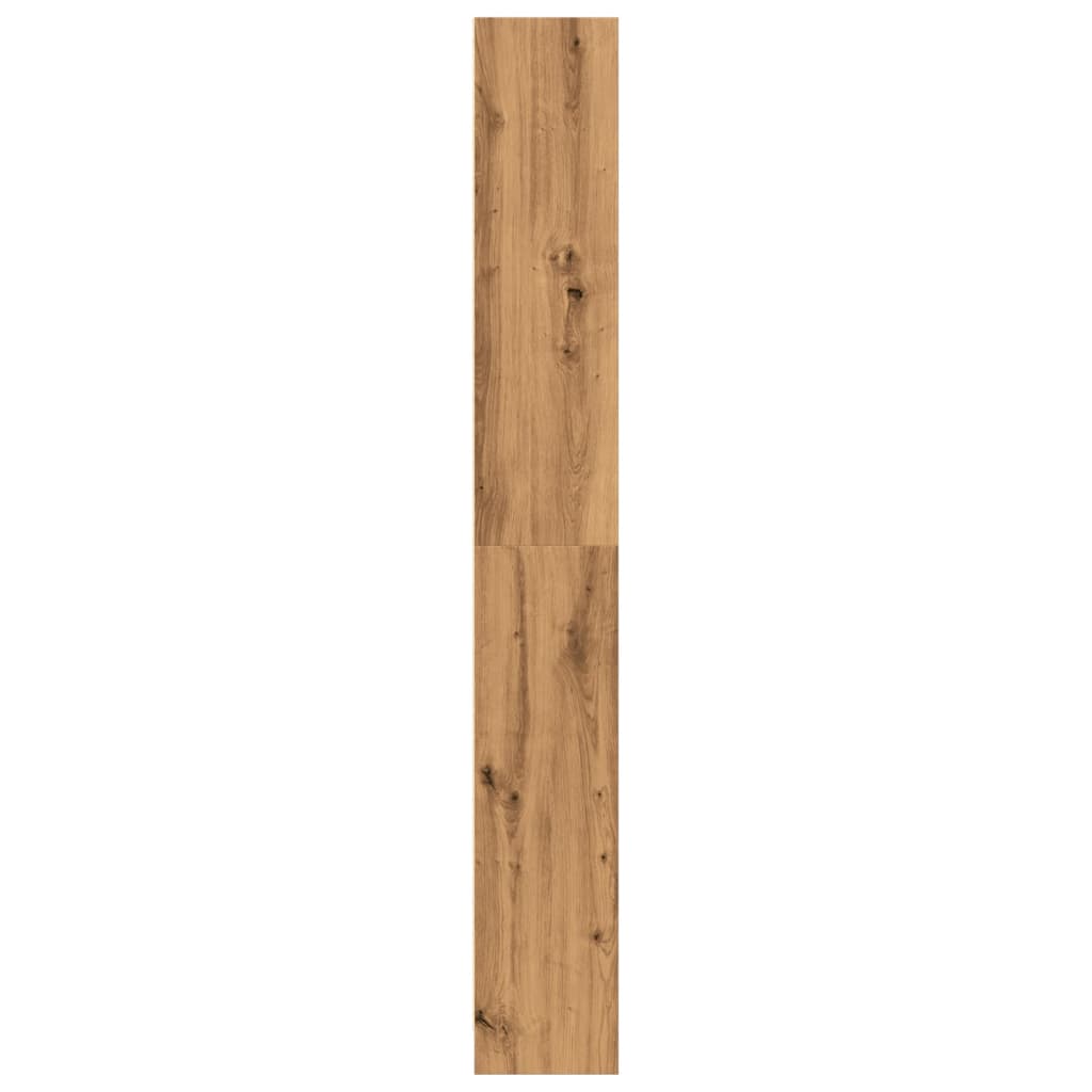 Bokhylle artisan eik 80x24x176 cm konstruert tre