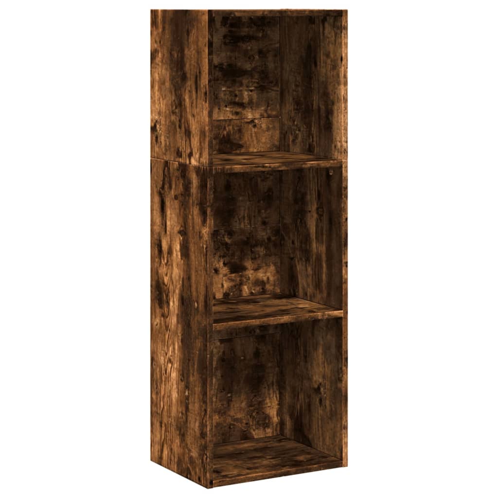 Bokhylle røkt eik 40x30x114 cm konstruert tre