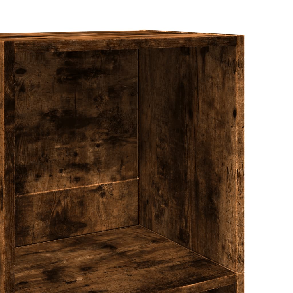Bokhylle røkt eik 40x30x114 cm konstruert tre